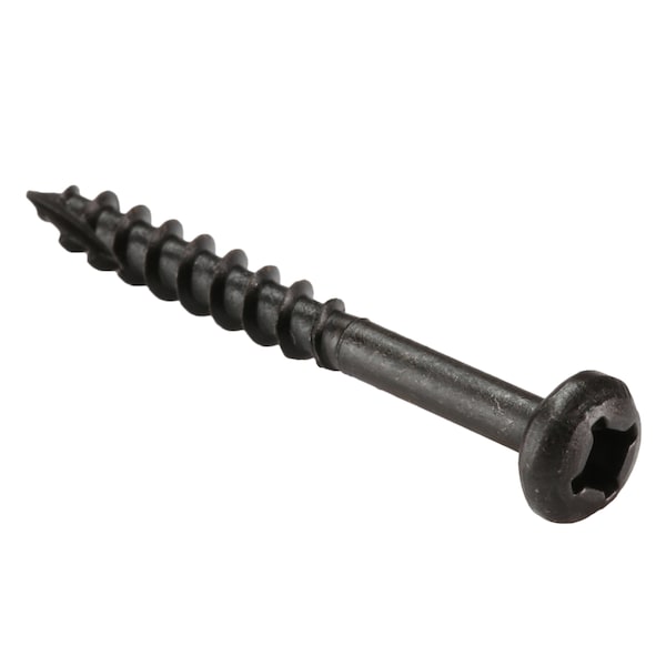Wood Screw, #8, 1-1/2 in, Oil Rubbed Pan Head Square Drive, 4000 PK
